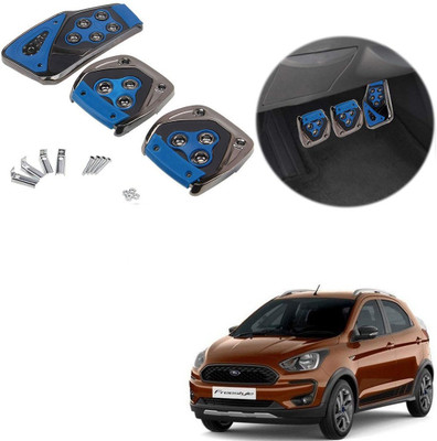 Znee Smart ZS-BLU-B182 Blue Non-Slip Manual Car Pedals kit Pad Covers 3 Pcs Set for Figo Aspire Free Style Car Pedal