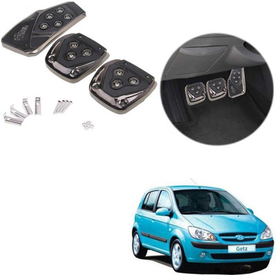 Znee Smart ZS-BV-29 Black Non-Slip Manual Car Pedals kit Pad Covers 3 Pcs Set for Hyundai Getz Car Pedal