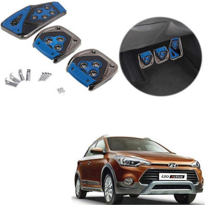 Znee Smart ZS-BLU-B133 Blue Non-Slip Manual Car Pedals kit Pad Covers 3 Pcs Set for Hyundai I20 Active Car Pedal
