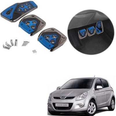 Znee Smart ZS-BLU-B152 Blue Non-Slip Manual Car Pedals kit Pad Covers 3 Pcs Set for Hyundai I20 Type-1 Car Pedal