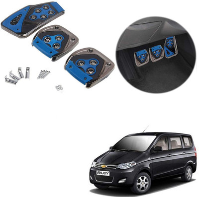 Znee Smart ZS-BLU-B33 Blue Non-Slip Manual Car Pedals kit Pad Covers 3 Pcs Set for Chevrolet Enjoy Car Pedal