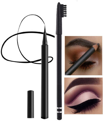 Aylily ULTRA SOFT MATTE FINISH EYE LINER WITH MATTE FINISH EYEBROW PENCIL(2 Items in the set)