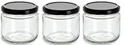 BILAL ANSARI Glass Grocery Container  - 200 ml(Pack of 3, Clear)