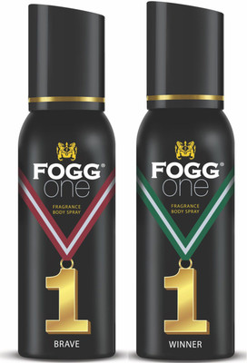 FOGG ONE BODYSPRAY BRAVE + WINNER 240ML Body Spray  -  For Men(240 ml, Pack of 2)
