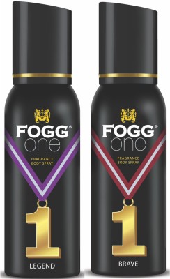 FOGG ONE BODYSPRAY BRAVE + LEGEND 240ML Body Spray  -  For Men(240 ml, Pack of 2)