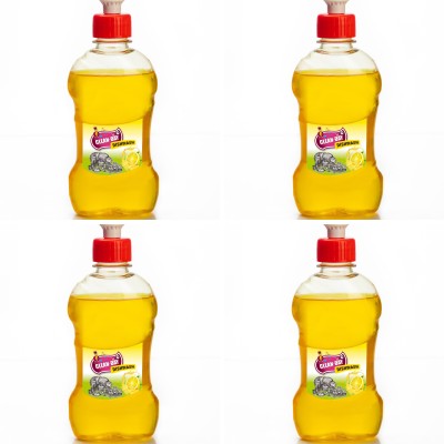 clean-day Lemon Power Dish Cleaning Gel pack of 4 - 250 ML Dish Cleaning Gel(Lemon, 4 x 0.25 L)