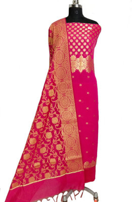 The SDF India Cotton Silk Embellished Salwar Suit Material