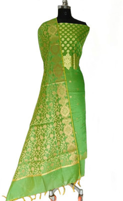 The SDF India Cotton Silk Solid, Embellished Salwar Suit Material