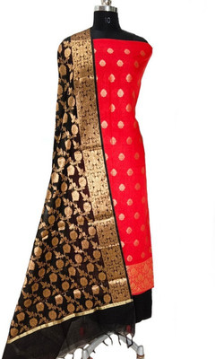 The SDF India Cotton Silk Self Design Kurta & Palazzo Material
