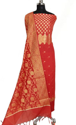The SDF India Cotton Silk Embellished Salwar Suit Material