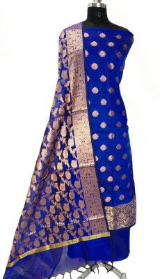The SDF India Cotton Silk Self Design Kurta & Palazzo Material