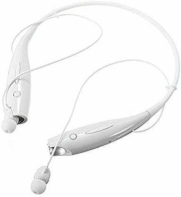 Musify New HBS-730 White Wireless Neckband With Calling Bluetooth Headset(White, In the Ear)
