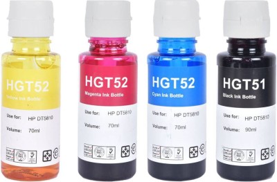 Teqbot GT51-52 Ink Refill Compatible for HP 310 / 315 / 319 / 410 / 415 / 419 / GT5810 / 5GT820 / GT5821 Black + Tri Color Combo Pack Ink Bottle