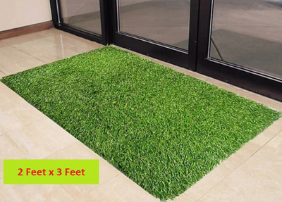 GULISTAAN Artificial Grass, PP (Polypropylene) Door Mat(Natural Green, Large)