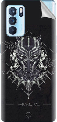 Snooky Oppo Reno6 Pro 5G Mobile Skin(Black)