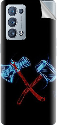 Snooky Oppo Reno6 Pro Plus 5G Mobile Skin(Black)