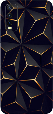 AsSkin Vivo Y20 G, vivo y20g, Vivo Y20 G Mobile Skin(Ultra Super Black Abstract Shape With High Matte Finish.)