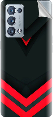 Snooky Oppo Reno6 Pro Plus 5G Mobile Skin(Black)