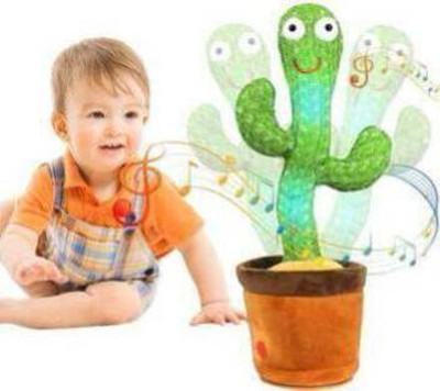 Onshhm Talking Dancing Cactus, Dancing and Singing Electronic Plush Learning toy C70(Multicolor)