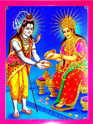 SUNINOW ANNAPURNA JI WITH SHIV JI | ANNAPURNA MATA Religious Frame