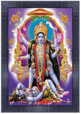 pnf Maa Kali MATA Ji Religious Wood Photo Frames with Acrylic Sheet (Glass) for Worship/Pooja 20638 Religious Frame