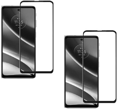 ISAAK Edge To Edge Tempered Glass for Motorola Moto G51 5G Edge to Edge, Full Glue, 11D Tempered Glass(Pack of 2)