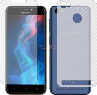 TELTREK Front and Back Screen Guard for PANASONIC ELUGA P85 NXT (Front Matte Finish & Back 3d Carbon Fiber)(Pack of 2)