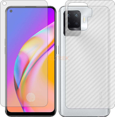 TELTREK Front and Back Screen Guard for OPPO CPH 2213 (Front Matte Finish & Back 3d Carbon Fiber)(Pack of 2)