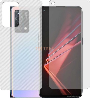 TELTREK Front and Back Screen Guard for OPPO PEXM00 (Front Matte Finish & Back 3d Carbon Fiber)(Pack of 2)