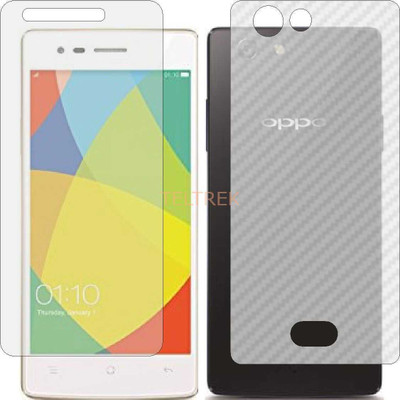 TELTREK Front and Back Screen Guard for OPPO NEO 5 2015 (Front Matte Finish & Back 3d Carbon Fiber)(Pack of 2)