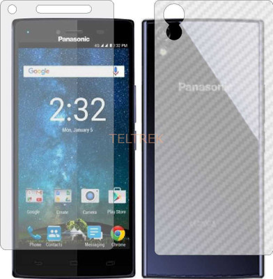 TELTREK Front and Back Screen Guard for PANASONIC ELUGA TURBO (Front Matte Finish & Back 3d Carbon Fiber)(Pack of 2)