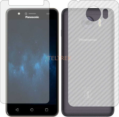 TELTREK Front and Back Screen Guard for PANASONIC P90 (Front Matte Finish & Back 3d Carbon Fiber)(Pack of 2)