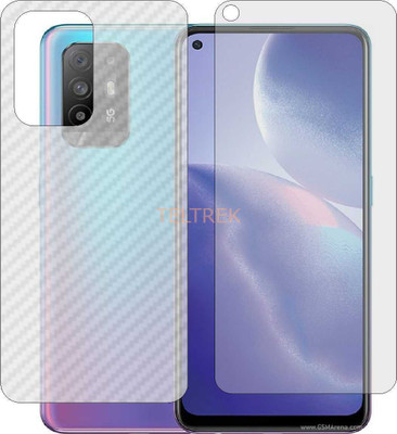 TELTREK Front and Back Screen Guard for OPPO CPH2211 (Front Matte Finish & Back 3d Carbon Fiber)(Pack of 2)