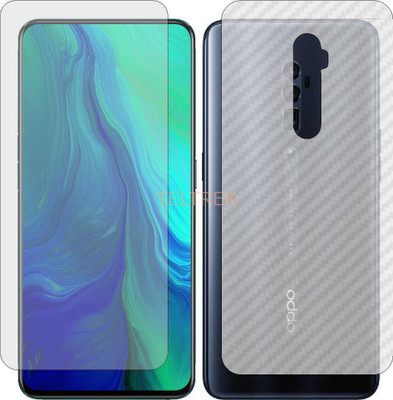 TELTREK Front and Back Screen Guard for OPPO RENO 5G (Front Matte Finish & Back 3d Carbon Fiber)(Pack of 2)