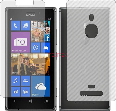 TELTREK Front and Back Screen Guard for NOKIA LUMIA 925 (Front Matte Finish & Back 3d Carbon Fiber)(Pack of 2)