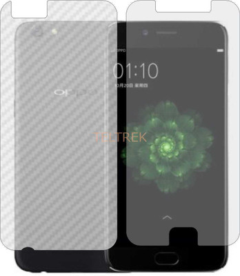 TELTREK Front and Back Screen Guard for OPPO R9S (Front Matte Finish & Back 3d Carbon Fiber)(Pack of 2)