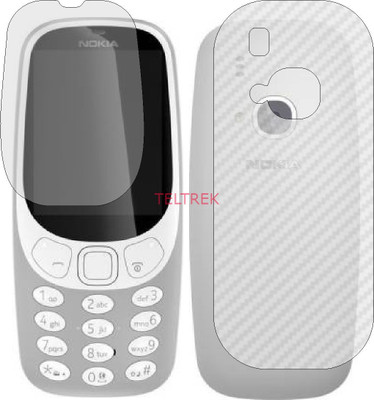 TELTREK Front and Back Screen Guard for NOKIA 3310 DS (Front Matte Finish & Back 3d Carbon Fiber)(Pack of 2)