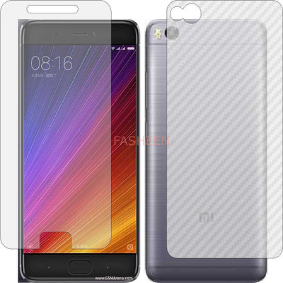 Fasheen Front and Back Tempered Glass for MI 5S (Front Matte Finish & Back 3d Carbon Fiber)(Pack of 2)