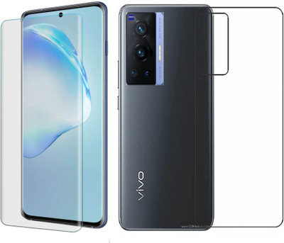 Bai and kaka Front and Back Tempered Glass for Vivo X70 Pro(Pack of 1)