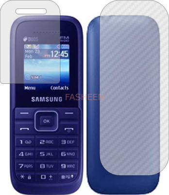 Fasheen Front and Back Tempered Glass for SAMSUNG GURU FM PLUS (Front Matte Finish & Back 3d Carbon Fiber)(Pack of 2)