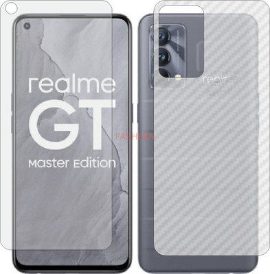 Fasheen Front and Back Tempered Glass for REALME GT MASTER (Front Matte Finish & Back 3d Carbon Fiber)(Pack of 2)