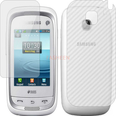Fasheen Front and Back Screen Guard for SAMSUNG CHAMP NEO DUOS(Pack of 2)