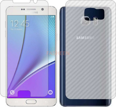 Fasheen Front and Back Tempered Glass for SAMSUNG GALAXY NOTE 5 (Front Matte Finish & Back 3d Carbon Fiber)(Pack of 2)