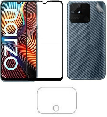 COVER CAPITAL Front and Back Tempered Glass for Realme Narzo 50A(Pack of 1)