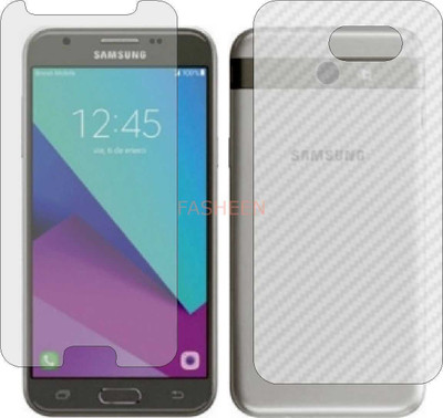 Fasheen Front and Back Tempered Glass for SAMSUNG GALAXY WIDE 2 (Front Matte Finish & Back 3d Carbon Fiber)(Pack of 2)