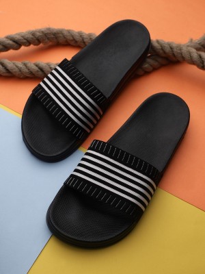 Pampy Angel Men Slides(Black , 9)