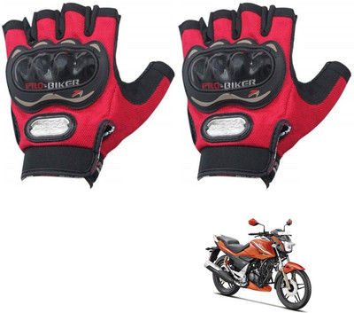 KOZDIKO PRO BIKER HALF FINGERED GLOVES RED FOR HERO XTREME Riding Gloves(Red)