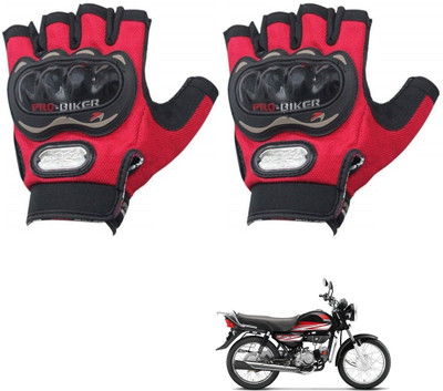 KOZDIKO PRO BIKER HALF FINGERED GLOVES RED FOR HERO HF DOWN Riding Gloves(Red)