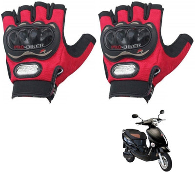 KOZDIKO PRO BIKER HALF FINGERED GLOVES RED FOR HERO ELECTRIC PHOTON Riding Gloves(Red)