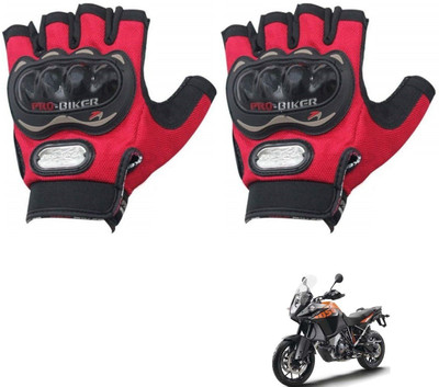 KOZDIKO PRO BIKER HALF FINGERED GLOVES RED FOR KTM 1050 ADVENTURE Riding Gloves(Red)